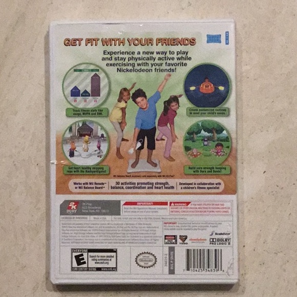 Nickelodeon Fit Nintendo Wii Game For Kids Exercise Workout Complete Fitness - Picture 3 of 8